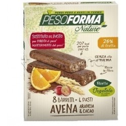 Pesoforma Nature Barrette Avena Arancia e Cacao Sostituti Pasto 8 Barrette per 4 Pasti Pesoforma Nature Barrette Avena Arancia e Cacao Sostituti Pasto 8 Barrette per 4 Pasti