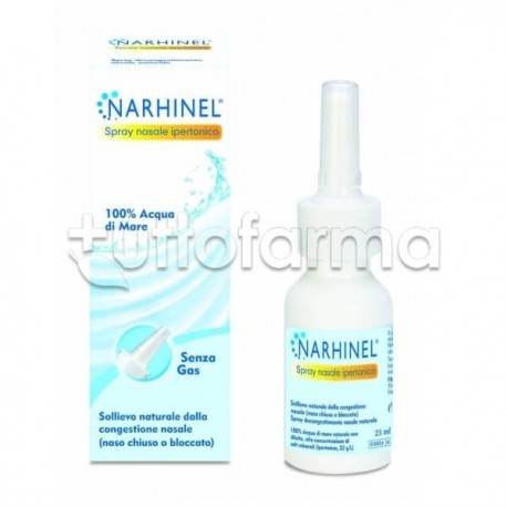 Narhinel Spray Ipertonico per il Naso Chiuso dei Bambini 20ml