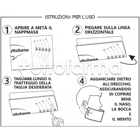 Mascherina Fazzoletto Monouso Igienica e Protettiva 20 Pezzi