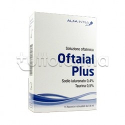 Oftaial Plus Collirio per Occhi Secchi 15 Flaconi