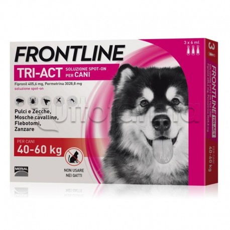 Frontline Tri-Act Antiparassitario per Cani 40-60Kg
