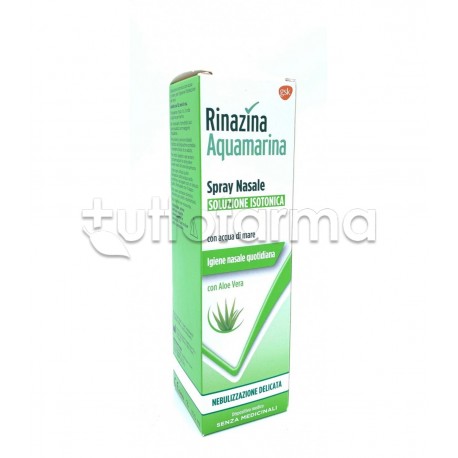 Rinazina Aquamarina Isotonica Aloe Delicata per Igiene del Naso 100ml
