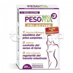 Sanavita Peso Tri-Active Integratore Controllo del Peso 20 Compresse Sanavita Peso Tri-Active Integratore Controllo del Peso 20 Compresse