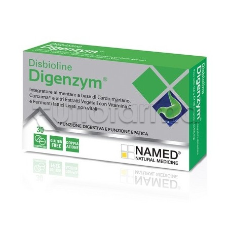 Named Disbioline Digenzym  Integratore per Benessere Intestinale 30 Compresse