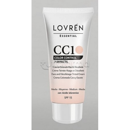 Lovren CC Cream CC1 Color Corrector Tonalità Media 25ml