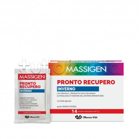 Massigen Pronto Recupero Inverno Integratore Alimentare Multiminerale Multivitaminico 14 Bustine Massigen Pronto Recupero Inverno Integratore Alimentare Multiminerale Multivitaminico 14 Bustine