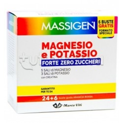 Massigen Forte Zero Zuccheri Integratore Magnesio e Potassio  24+6 Buste