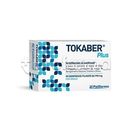Scatola Tokaber Plus Integratore per Controllo Colesterolo 30 Compresse