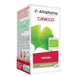 Arkocapsule Ginkgo Bio Integratore per Memoria e Circolazione 45 Capsule Arkocapsule Ginkgo Bio Integratore per Memoria e Circolazione 45 Capsule