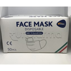 Mascherina Chirurgica Produzione Italiana Marchio CE - Confezione 50 Pezzi