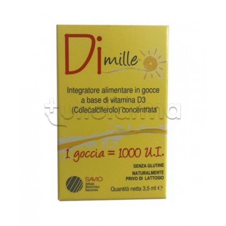 Dimille Gocce Integratore con Vitamina D3 per Bambini 3,5ml