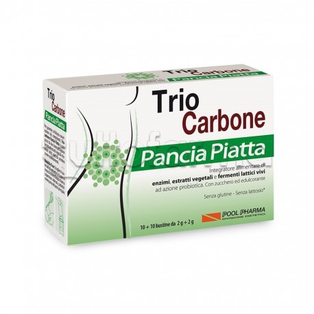 TrioCarbone Pancia Piatta contro Gonfiore 10+10 Bustine