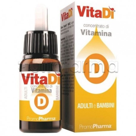 VitaDi Vitamina D in Gocce per Ossa e Difese Immunitarie 10ml