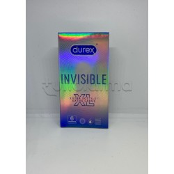 Durex Invisible XL Extra Sottile Extra Large 6 Preservativi