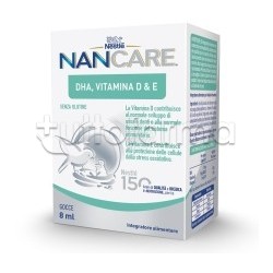 Nestlè NanCare Vitamina D, E e DHA Gocce per Bambini e Neonati 8ml Nestlè NanCare Vitamina D, E e DHA Gocce per Bambini e Neonati 8ml