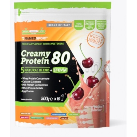 Named Sport Creamy Protein Proteine in Polvere Gusto Cherry Yogurt 500gr