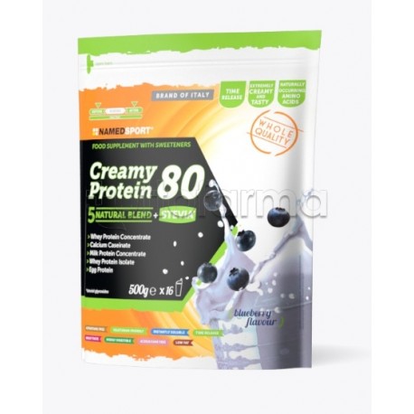 Named Sport Creamy Protein Proteine in Polvere Gusto Mirtillo 500gr