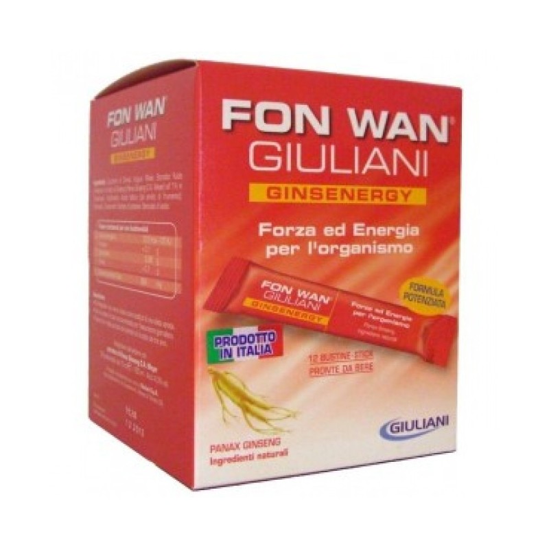 Giuliani Fon Wan Ginsenergy Integratore Energizzante 12 Buste 10ml