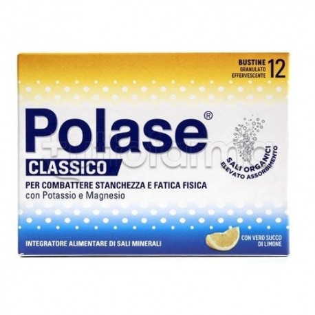 Polase Integratore di Magnesio e Potassio 12 Bustine Gusto Limone Polase Integratore di Magnesio e Potassio 12 Bustine Gusto Limone