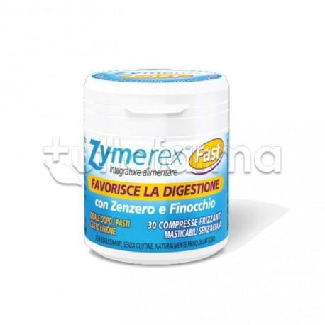 Zymerex Fast per Favorire Digestione 30 Compresse Masticabili