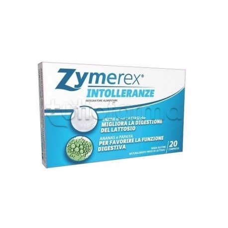 Zymerex Intolleranze per Intolleranza Lattosio e Digestione 20 Cpr