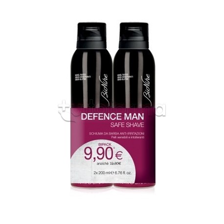 Bionike Defence Man Schiuma da Barba Pacco Doppio 200ml + 200ml Bionike Defence Man Schiuma da Barba Pacco Doppio 200ml + 200ml