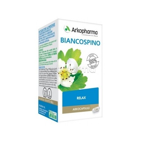 Arkocapsule Biancospino Bio Integratore per Dormire e Contro Stress 130 Capsule Arkocapsule Biancospino Bio Integratore per Dormire e Contro Stress 130 Capsule