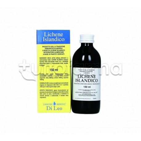 Laboratorio Erboristico Di Leo Preparato Lichene Islandico per Tosse di Adulti e Bambini 150ml Laboratorio Erboristico Di Leo Preparato Lichene Islandico per Tosse di Adulti e Bambini 150ml
