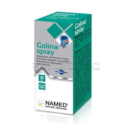 Named Golina Spray Integratore per le Difese Immunitarie e Mal di Gola 20ml