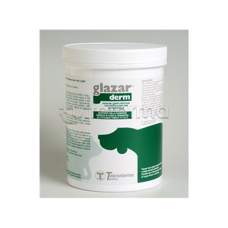 Glazar Derm Integratore Vitaminico Veterinario per Cani e Gatti 500g