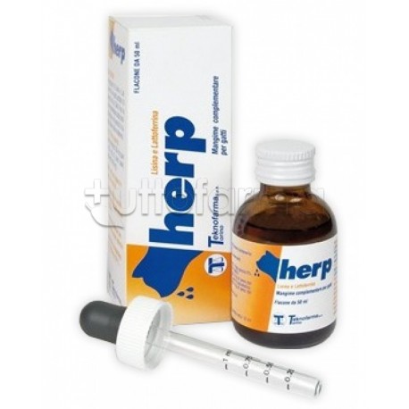 Herp Integratore Veterinario per Infezioni del Gatto 50ml Herp Integratore Veterinario per Infezioni del Gatto 50ml