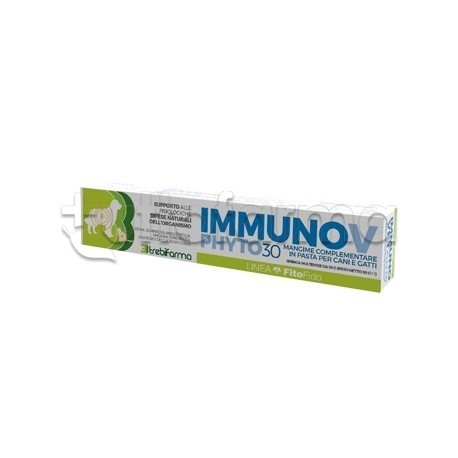 Immunov Phyto 30 Integratore Veterinario per Difese Immunitarie di Cani e Gatti 30g Immunov Phyto 30 Integratore Veterinario per Difese Immunitarie di Cani e Gatti 30g