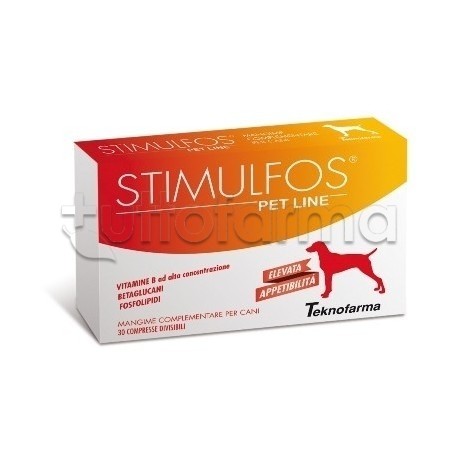 Stimulfos Pet Line Cane Integratore Vitaminico per Cani 30 Compresse