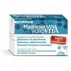 Sanavita Magnesio Puro Integratore contro Stanchezza 60 Compresse