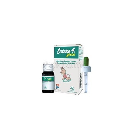 Entero 4 Gocce Integratore per Benessere dell'Intestino dei Neonati 8ml Entero 4 Gocce Integratore per Benessere dell'Intestino dei Neonati 8ml
