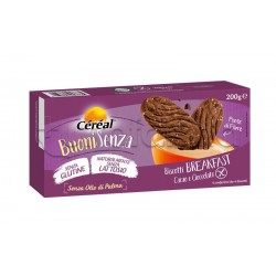 Cereal Buoni Senza Biscotti Breakfast con Cacao e Cioccolato Senza Glutine 200g