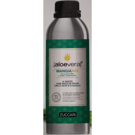Zuccari Aloe Vera 2 Mangiamix Succo Puro Aloe 1L Zuccari Aloe Vera 2 Mangiamix Succo Puro Aloe 1L
