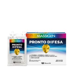 Massigen Pronto Difesa Integratore con Vitamine per Sistema Immunitario 14 Bustine