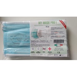 Mascherina Chirurgica Monouso a Triplo Strato My Mask Pro - Confezione 10 Pezzi - 40 Centesimi a Mascherina
