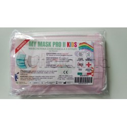Mascherina Chirurgica per Bambini Monouso a Triplo Strato Rosa - Confezione 10 Pezzi - 40 Centesimi a Mascherina Mascherina Chirurgica per Bambini Monouso a Triplo Strato Rosa - Confezione 10 Pezzi - 40 Centesimi a Mascherina