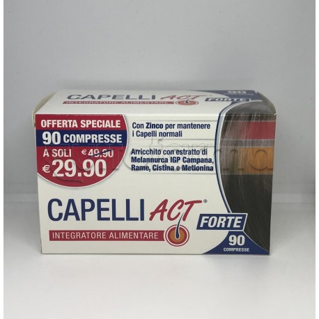 Capelli Act Forte Integratore per Benessere dei Capelli 90 Compresse