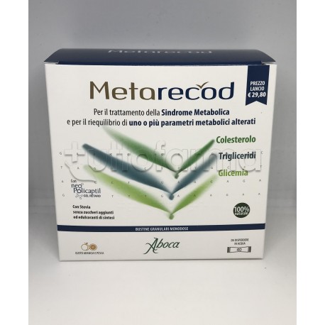 Aboca Metarecod per Sindrome Metabolica 40 Bustine Singole