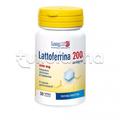 LongLife Lattoferrina 200 per Difese Immunitarie 30 Capsule