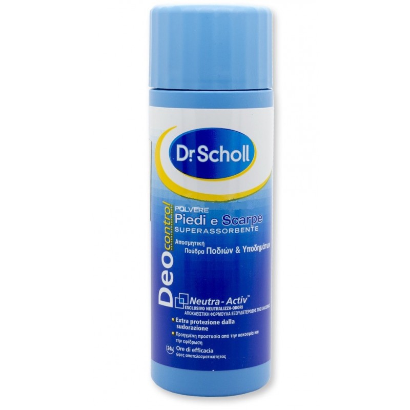 Dr. Scholl's Polvere Piedi e Scarpe Deo Control Deodorante Assorbente 75 gr