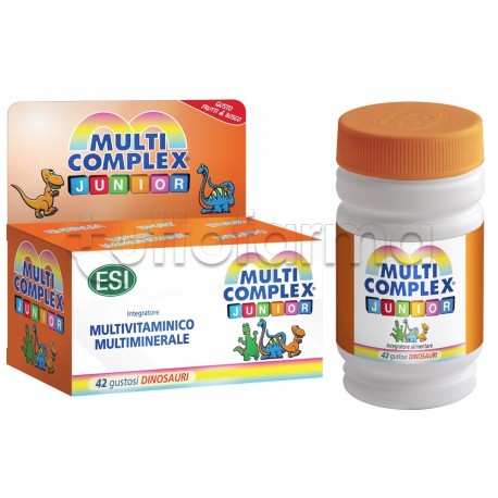 Scatola e Barattolo Esi Multicomplex Junior Vitamine e Minerali 42 Tavolette
