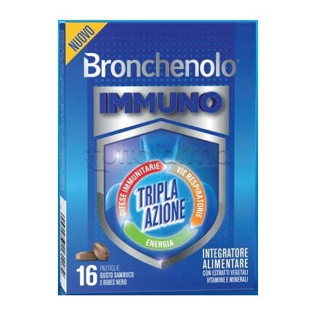 Bronchenolo Immuno Integratore per Sistema Immunitario 16 Pastiglie Bronchenolo Immuno Integratore per Sistema Immunitario 16 Pastiglie