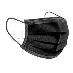 Mascherina Chirurgica Monouso a Triplo Strato My Mask Pro Nero - Confezione 10 Pezzi - 40 Centesimi a Mascherina
