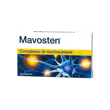 Mavosten Integratore per Benessere dei Nervi 20 Compresse Mavosten Integratore per Benessere dei Nervi 20 Compresse