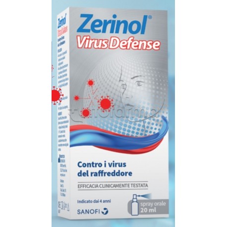 Zerinol Virus Defense Spray Orale per Raffreddore 20ml