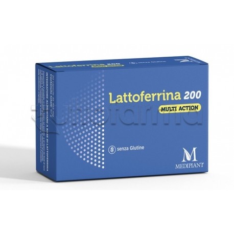 Mediplant Lattoferrina 200 Multi Action Integratore per Difese Immunitarie 20 Capsule